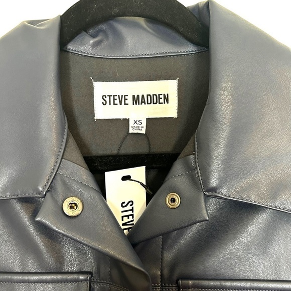 Steve Madden BB DAKOTA Womens Faux Good Measure Shacket - Picture 8 of 10